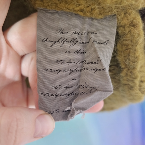 Raquel Allegra Diana Pullover In Leaf Size 3 (XL) - Picture 8 of 12